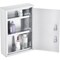Global Industrial Stainless Steel Compact Medical Security Cabinet with Double Key Locks 670149SS - alternate 2